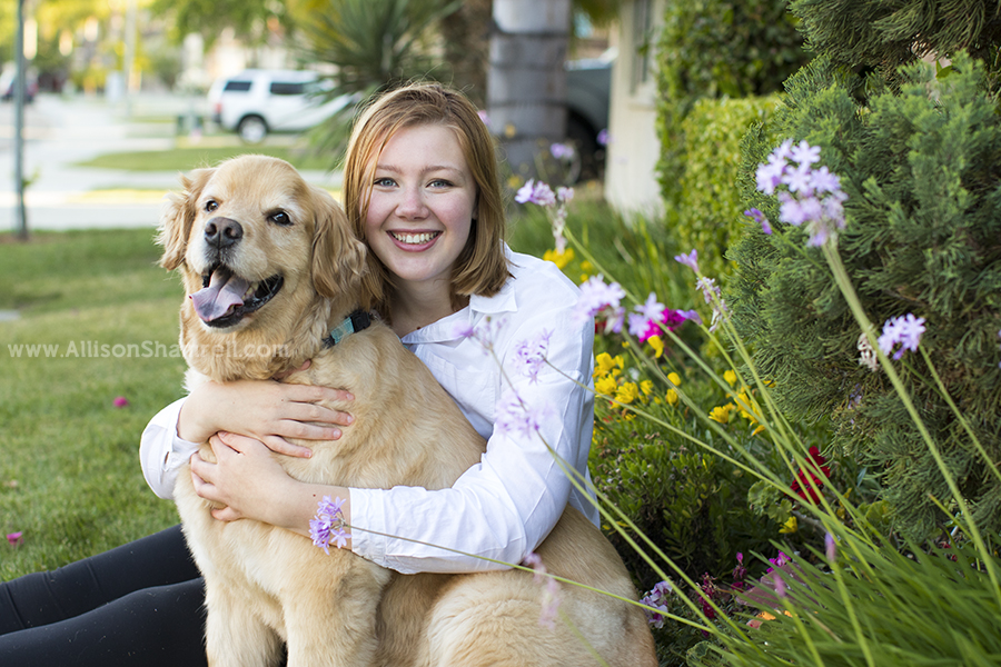 senior photos with dogs