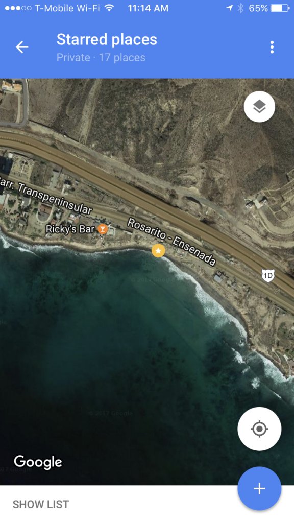 satellite dog beach map